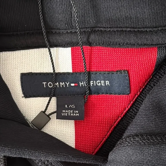 Tommy Hilfiger Blue Hoodie Sweatshirt Men’s L NWT - Picture 5 of 13
